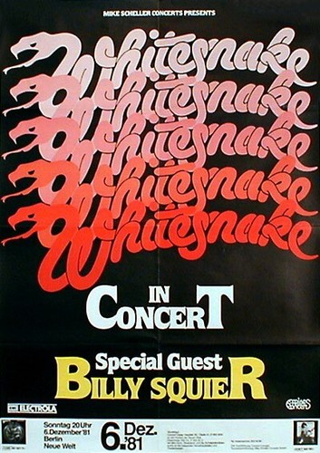 Whitesnake rares konzertplakat - whitesnake,